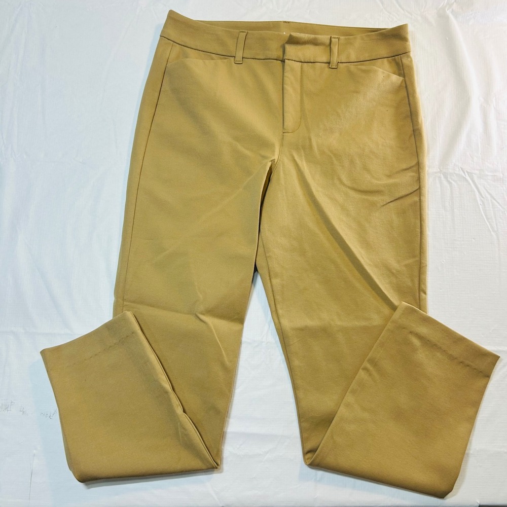 Old Navy Pixie Skinny High Rise Khaki Tan Ankle Pants Womens 8 Business Casual